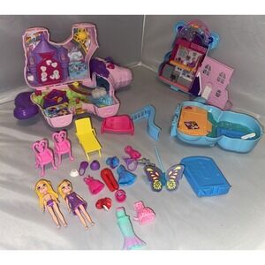 Polly Pocket Bundle of Playsets and Accessories Read****